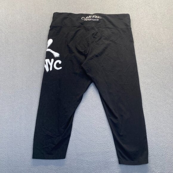 Calvin Klein Crop Performance Stretch Leggings Women's Size‎ 3X,Black,Comfort - Picture 12 of 12